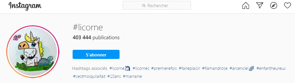 la licorne est populaire sur les reseaux sociaux